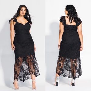 Leonie lace maxi dress